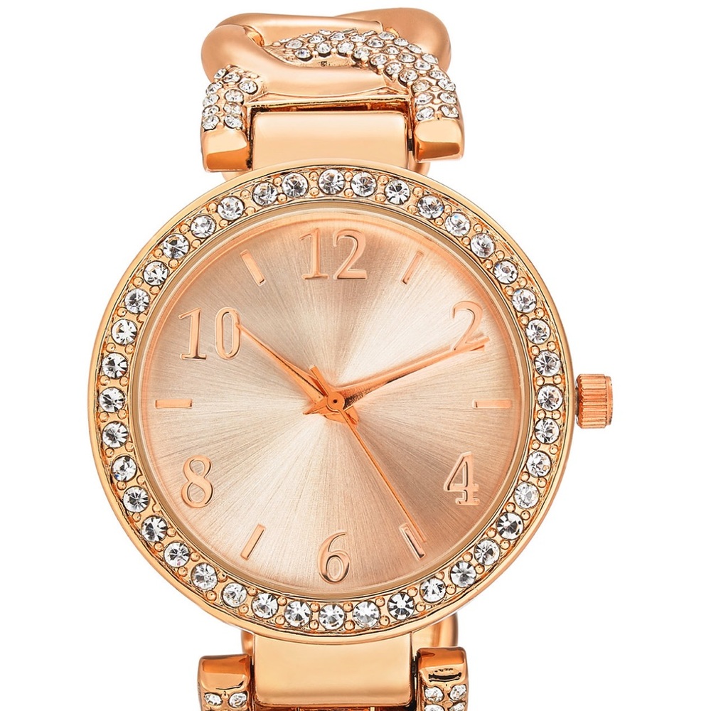 Charter Club Women’s Pave Cuff Bracelet Watch  37 mm